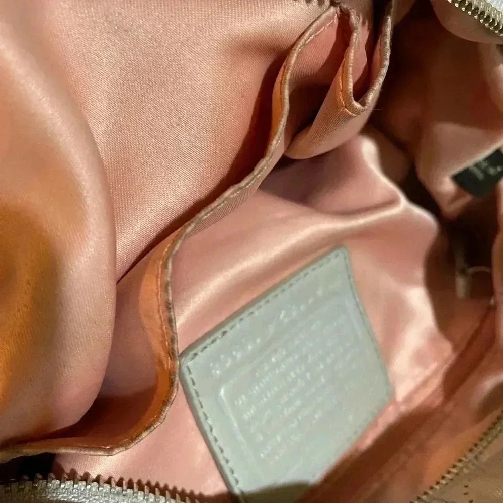 Coach grey leather satchel handbag - Picture 8 of 12